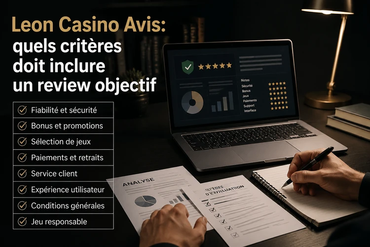 Leon Casino Avis: quels critères doit inclure un review objectif