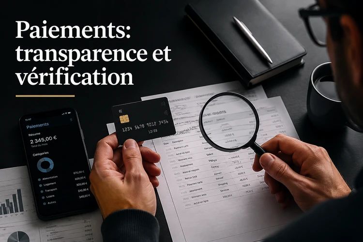 Paiements: transparence et vérification